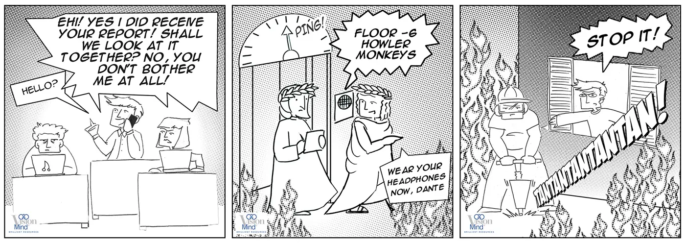 comic The howlers - Dante Alighieri, Hell