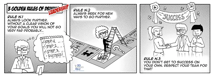 comic 3 golden rules of leadership